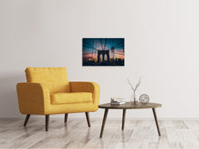 Load image into Gallery viewer, Canvas print Brooklyn Bridge in the evening light