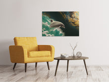 Load image into Gallery viewer, Canvas print Fascination dolphin