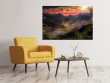 Load image into Gallery viewer, Canvas print Hot air balloons in the sunset