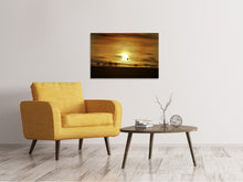 Load image into Gallery viewer, Canvas print Sunset with hot air balloon