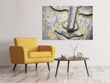 Load image into Gallery viewer, Canvas print Head of a Buddha in XXL