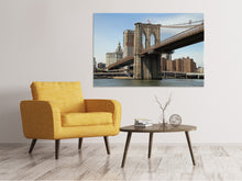 Load image into Gallery viewer, Canvas print Under the Brooklyn Bridge