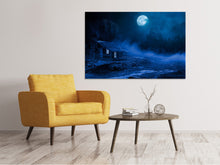 Load image into Gallery viewer, Canvas print At night in the woods