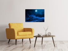 Load image into Gallery viewer, Canvas print At night in the woods