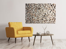 Load image into Gallery viewer, Canvas print woodpile