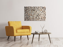Load image into Gallery viewer, Canvas print woodpile