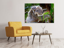 Load image into Gallery viewer, Canvas print Mom and baby koala