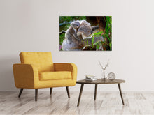 Load image into Gallery viewer, Canvas print Mom and baby koala