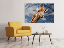 Load image into Gallery viewer, Canvas print Attention giraffe!