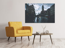 Load image into Gallery viewer, Canvas print Raindrops on the windowpane