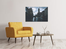 Load image into Gallery viewer, Canvas print Raindrops on the windowpane