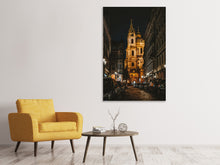 Load image into Gallery viewer, Canvas print Prague at night 2