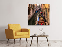 Load image into Gallery viewer, Canvas print The gondolas of Venice