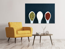 Load image into Gallery viewer, Canvas print Italian spices in the spoon