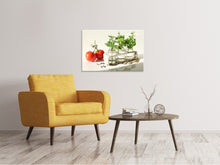 Load image into Gallery viewer, Canvas print Tomatoes and herbs