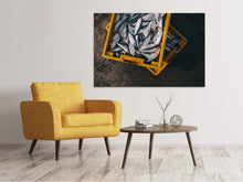 Load image into Gallery viewer, Canvas print Fish in boxes