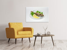 Load image into Gallery viewer, Canvas print Grilled fish