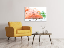 Load image into Gallery viewer, Canvas print Raw salmon