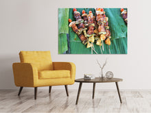 Load image into Gallery viewer, Canvas print Grilled meat kebab