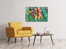 Load image into Gallery viewer, Canvas print Grilled meat kebab