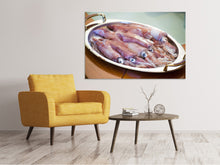 Load image into Gallery viewer, Canvas print Raw calamari