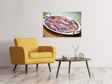 Load image into Gallery viewer, Canvas print Raw calamari