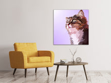 Load image into Gallery viewer, Canvas print Pop Art Cats Portrait