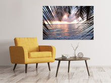 Load image into Gallery viewer, Canvas print Under Palm Leaves