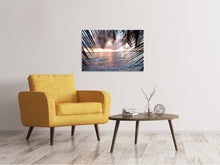 Load image into Gallery viewer, Canvas print Under Palm Leaves