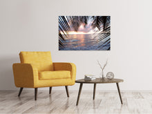 Load image into Gallery viewer, Canvas print Under Palm Leaves
