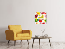 Load image into Gallery viewer, Canvas print Rectangles In Retro Style