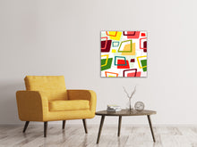 Load image into Gallery viewer, Canvas print Rectangles In Retro Style