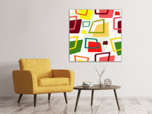 Load image into Gallery viewer, Canvas print Rectangles In Retro Style