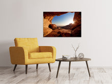 Load image into Gallery viewer, Canvas print Sunset In Front Of The cave