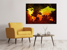 Load image into Gallery viewer, Canvas print Retro World Map