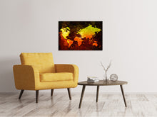 Load image into Gallery viewer, Canvas print Retro World Map