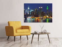 Load image into Gallery viewer, Canvas print Skyline New York Midtown At Night