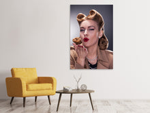 Load image into Gallery viewer, Canvas print Pin Up Kiss