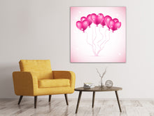Load image into Gallery viewer, Canvas print Heart Balloons