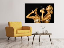 Load image into Gallery viewer, Canvas print Gold DJ`s