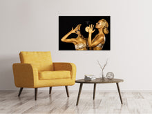 Load image into Gallery viewer, Canvas print Gold DJ`s