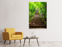 Load image into Gallery viewer, Canvas print Wood Stairs