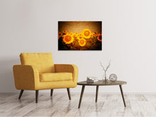 Load image into Gallery viewer, Canvas print Retro Sunflower