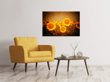 Load image into Gallery viewer, Canvas print Retro Sunflower