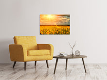 Load image into Gallery viewer, Canvas print Golden Light Sunflower