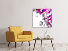 Load image into Gallery viewer, Canvas print 3D Crystals Pink