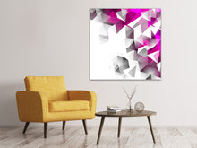 Load image into Gallery viewer, Canvas print 3D Crystals Pink