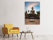 Load image into Gallery viewer, Canvas print Buddha Statue at Dusk