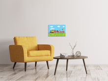 Load image into Gallery viewer, Canvas print Animal Train