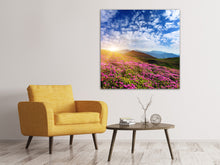 Load image into Gallery viewer, Canvas print Flowery Mountain Landscape